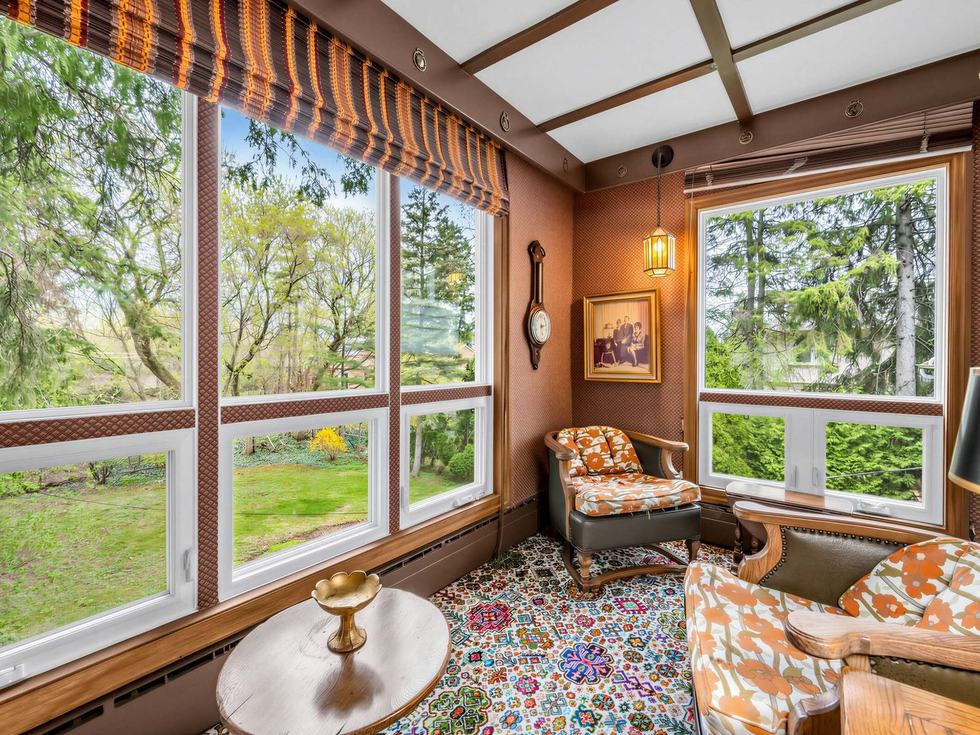Living room reviewed during a buyer showing