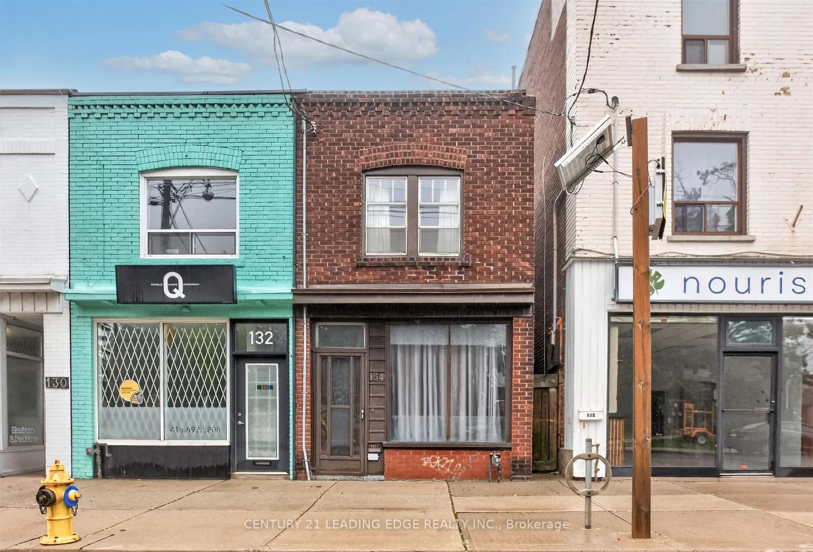 Exterior listing photo from the Danforth area